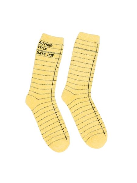 Produktbild: Library Card (Yellow) Cozy Socks - Small