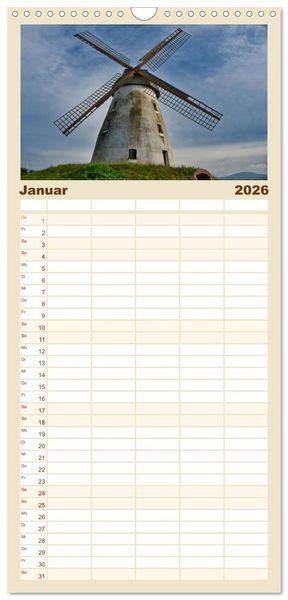 Produktbild: Familienplaner 2026 - Streifzug durch das Weserbergland mit 5 Spalten (Wandkalender, 21 x 45 cm) CALVENDO