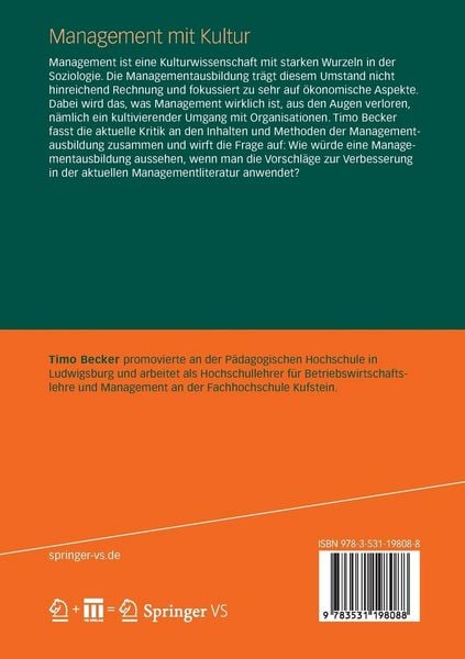 Produktbild: Management mit Kultur