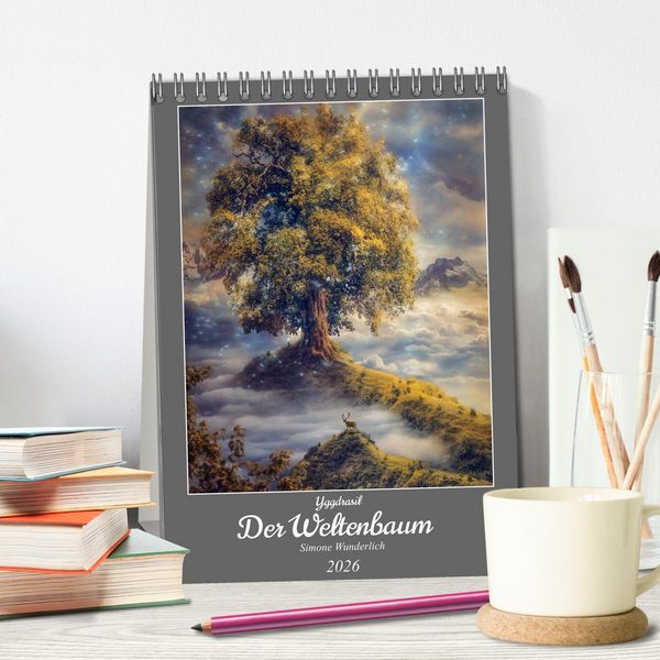 Produktbild: Yggdrasil - Der Baum des Lebens (Tischkalender 2026 DIN A5 hoch), CALVENDO Monatskalender