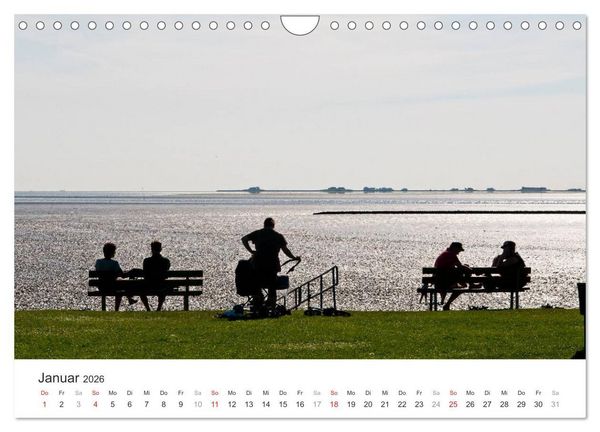Produktbild: Hallig Hooge - zwischen Himmel und Erde (Wandkalender 2026 DIN A4 quer), CALVENDO Monatskalender