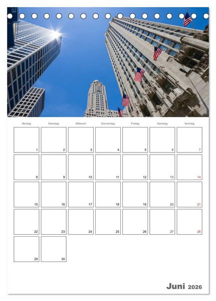 Produktbild: CHICAGO Terminplaner (Tischkalender 2026 DIN A5 hoch), CALVENDO Monatskalender