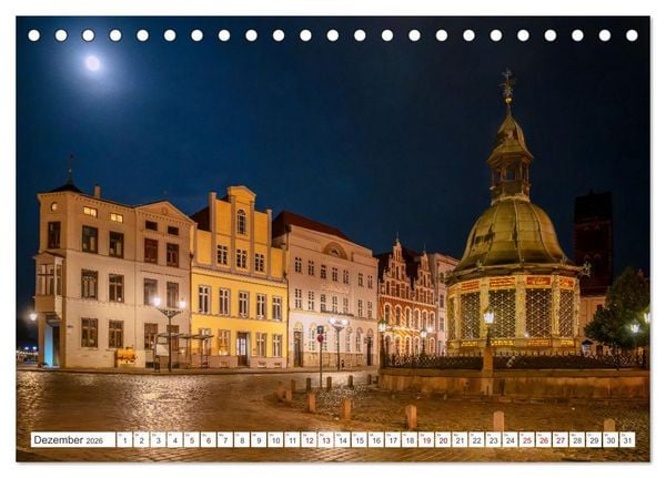 Produktbild: Unser sch&ouml;nes Wismar (Tischkalender 2026 DIN A5 quer), CALVENDO Monatskalender