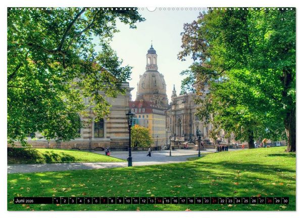 Produktbild: Dresden Die Perle an der Elbe (Wandkalender 2026 DIN A2 quer), CALVENDO Monatskalender