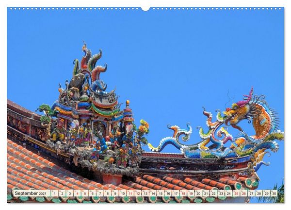 Produktbild: Taipeh &ndash; Tradition trifft Moderne (hochwertiger Premium Wandkalender 2027 DIN A2 quer), Kunstdruck in Hochglanz
