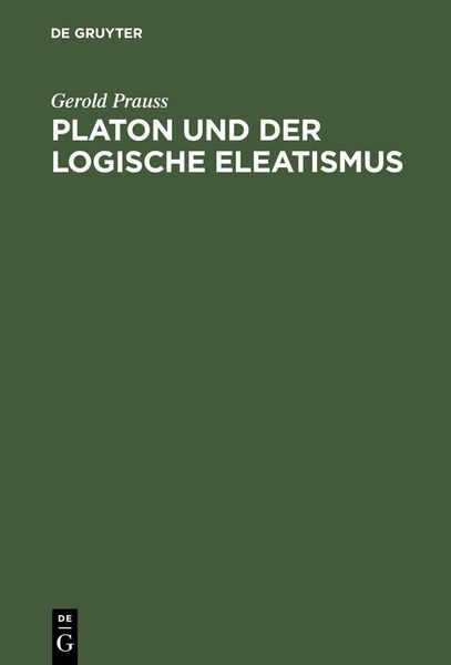 Produktbild: Platon und der logische Eleatismus