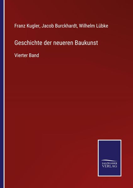 Produktbild: Geschichte der neueren Baukunst
