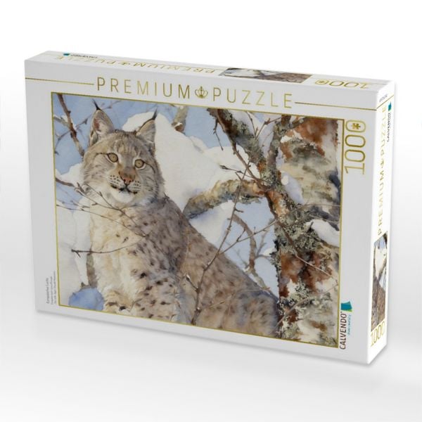 Produktbild: CALVENDO Puzzle Europ&auml;ischer Luchs | 1000 Teile Lege-Gr&ouml;&szlig;e 64x48cm Foto-Puzzle f&uuml;r gl&uuml;ckliche Stunden