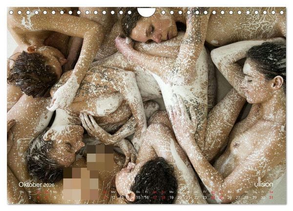Produktbild: Farbspiele &ndash; Akt in Wei&szlig; (Wandkalender 2026 DIN A4 quer), CALVENDO Monatskalender