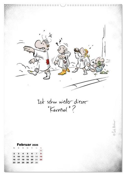Produktbild: NEUES JAHR, NEUER SPASS... (Wandkalender 2026 DIN A2 hoch), CALVENDO Monatskalender