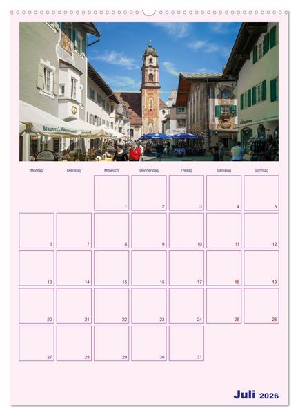 Produktbild: Rund um Bayern (Wandkalender 2026 DIN A2 hoch), CALVENDO Monatskalender