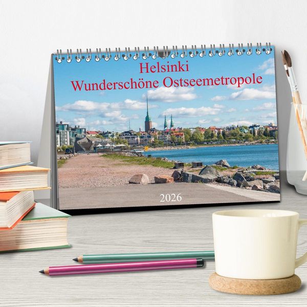 Produktbild: Helsinki - Wundersch&ouml;ne Ostseemetropole (Tischkalender 2026 DIN A5 quer), CALVENDO Monatskalender