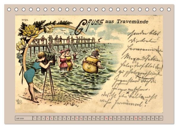 Produktbild: Gru&szlig; aus Travem&uuml;nde (Tischkalender 2026 DIN A5 quer), CALVENDO Monatskalender