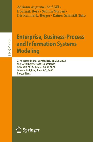 Produktbild: Enterprise, Business-Process and Information Systems Modeling