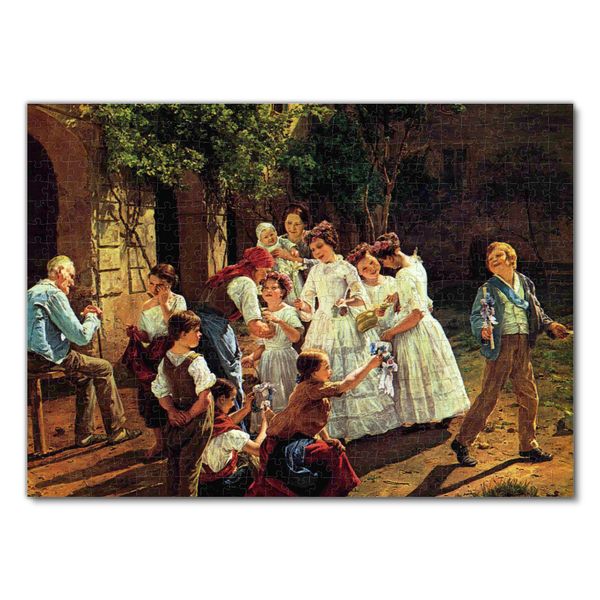 Produktbild: Lais Puzzle Ferdinand Georg Waldm&uuml;ller - Am Fronleichnamsmorgen 500 Teile