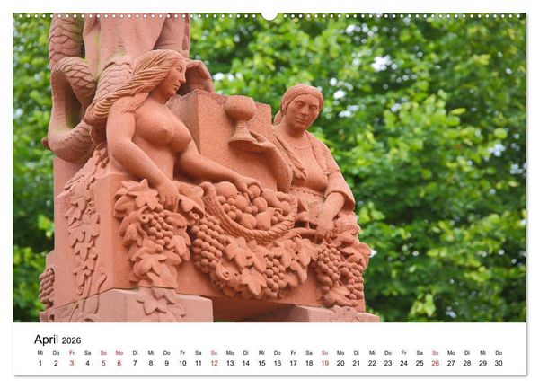 Produktbild: Wiesbaden Kunst in der &Ouml;ffentlichkeit (Wandkalender 2026 DIN A2 quer), CALVENDO Monatskalender