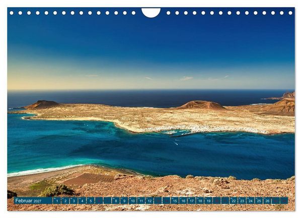 Produktbild: Idyllische Vulkaninsel Lanzarote (Wandkalender 2027 DIN A4 quer), CALVENDO Monatskalender