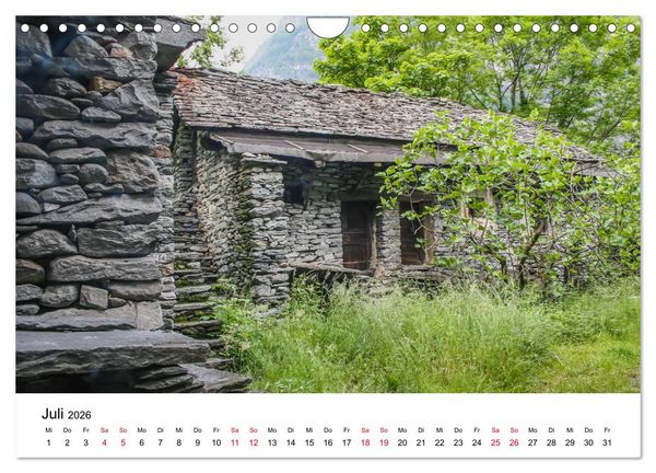 Produktbild: Valle Maggia - Entdecken Sie das Maggiatal im Tessin (Wandkalender 2026 DIN A4 quer), CALVENDO Monatskalender