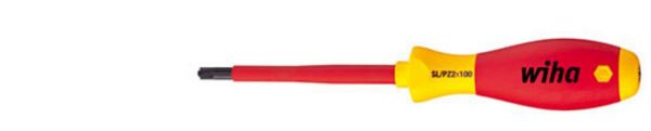 Produktbild: Wiha VDE Plus/minus-Schraubendreher Gr&ouml;&szlig;e (Schraubendreher) SL/PZ 1 Klingenl&auml;nge: 80 mm