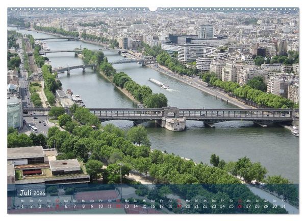 Produktbild: Paris (hochwertiger Premium Wandkalender 2026 DIN A2 quer), Kunstdruck in Hochglanz