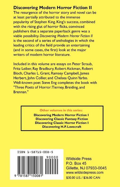 Produktbild: Discovering Modern Horror Fiction II