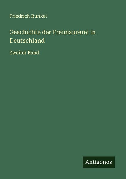 Produktbild: Geschichte der Freimaurerei in Deutschland