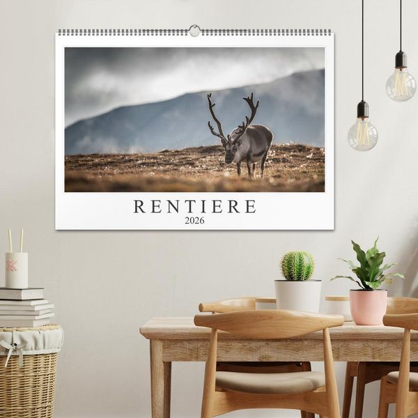 Produktbild: Rentiere (Wandkalender 2026 DIN A2 quer), CALVENDO Monatskalender