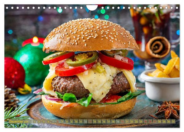 Produktbild: Unsere Burger Deluxe (Wandkalender 2026 DIN A4 quer), CALVENDO Monatskalender