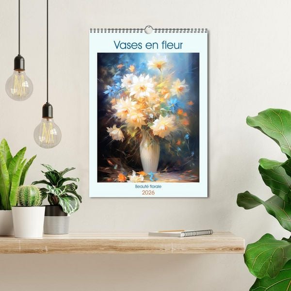 Produktbild: Vases en fleur (Calendrier mural 2026 DIN A3 horizontal), CALVENDO calendrier mensuel