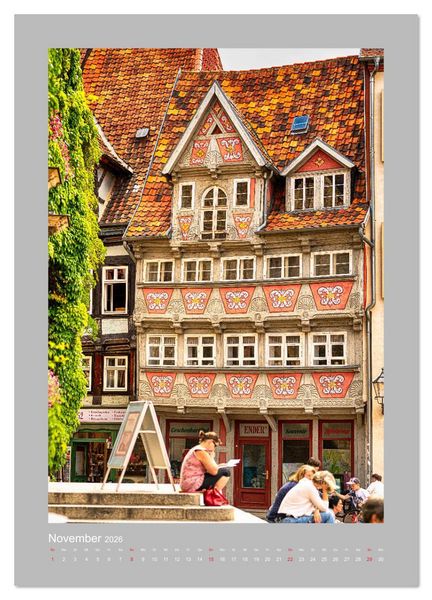 Produktbild: Quedlinburg - K&ouml;nigspfalz & Mitglied der Hanse (Wandkalender 2026 DIN A2 hoch), CALVENDO Monatskalender