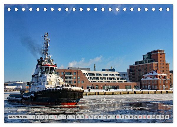 Produktbild: Hansestadt Wismar - Hafenimpressionen (Tischkalender 2026 DIN A5 quer), CALVENDO Monatskalender