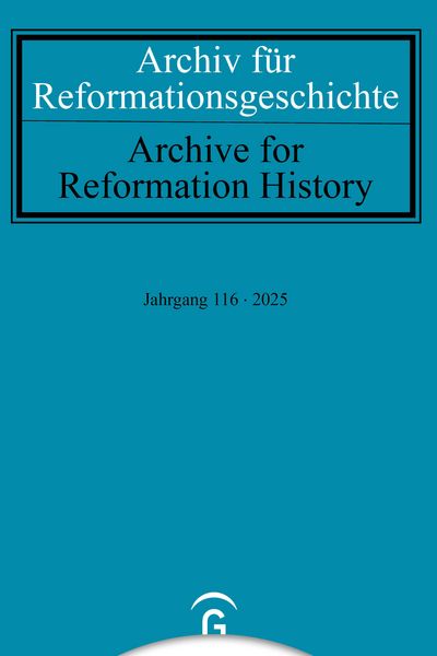 Produktbild: Archiv f&uuml;r Reformationsgeschichte &ndash; Aufsatzband