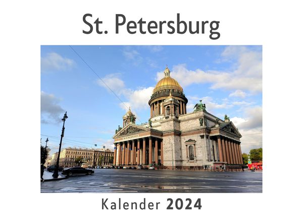 Produktbild: St. Petersburg (Wandkalender 2024, Kalender DIN A4 quer, Monatskalender im Querformat mit Kalendarium, Das perfekte Geschenk)