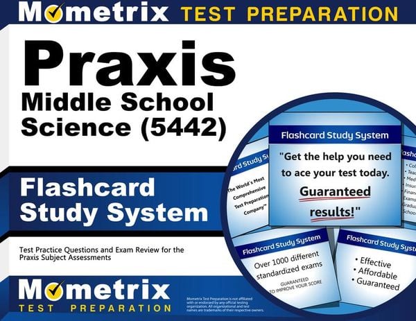 Produktbild: PRAXIS Middle School Science (5442) Flashcard Study System