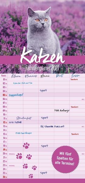 Produktbild: Katzen Familienplaner 2027