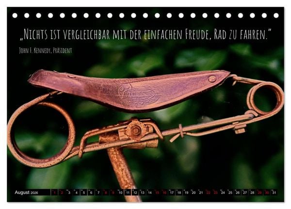 Produktbild: Velo Kunst (Tischkalender 2026 DIN A5 quer), CALVENDO Monatskalender
