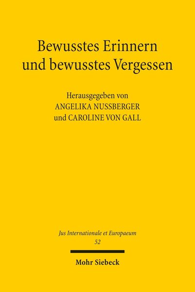 Produktbild: Bewusstes Erinnern und bewusstes Vergessen