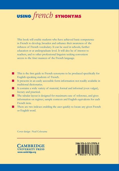 Produktbild: Using French Synonyms