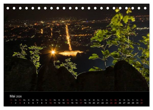 Produktbild: Nachts in Kassel (Tischkalender 2026 DIN A5 quer), CALVENDO Monatskalender