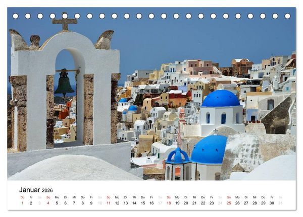 Produktbild: Kirchen und Kl&ouml;ster Griechenlands (Tischkalender 2026 DIN A5 quer), CALVENDO Monatskalender