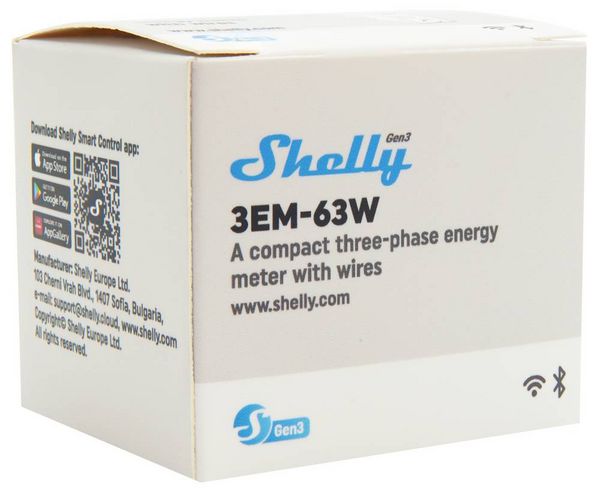 Produktbild: Shelly 3EM-63W Gen3 Stromz&auml;hler