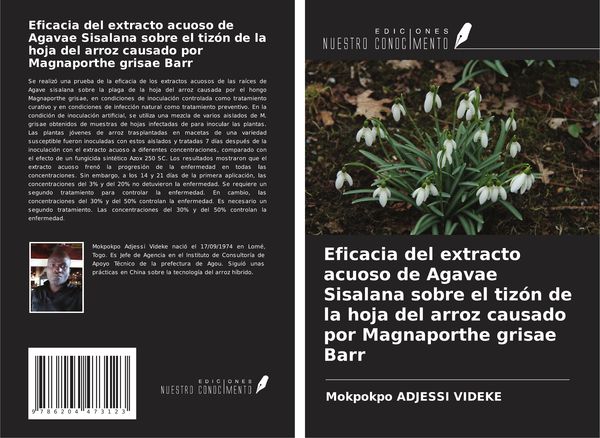 Produktbild: Eficacia del extracto acuoso de Agavae Sisalana sobre el tiz&oacute;n de la hoja del arroz causado por Magnaporthe grisae Barr