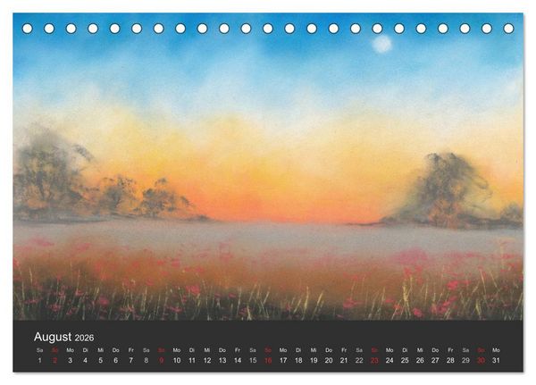 Produktbild: Landschaftspastelle (Tischkalender 2026 DIN A5 quer), CALVENDO Monatskalender