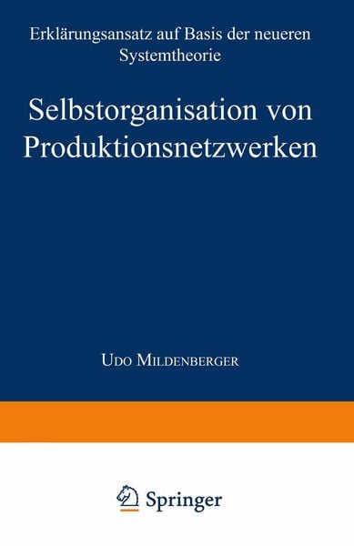 Produktbild: Selbstorganisation von Produktionsnetzwerken
