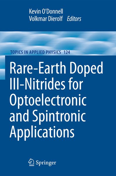 Produktbild: Rare-Earth Doped III-Nitrides for Optoelectronic and Spintronic Applications