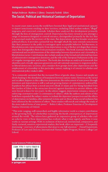 Produktbild: The Social, Political and Historical Contours of Deportation