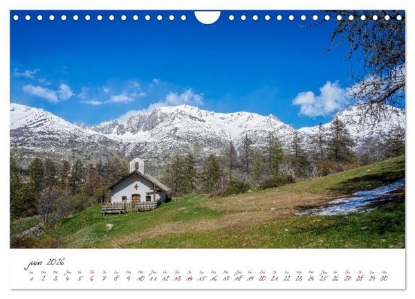 Produktbild: Les Hautes-Alpes sur les chemins des marmottes (Calendrier mural 2026 DIN A4 vertical), CALVENDO calendrier mensuel