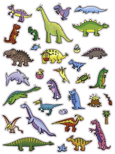 Produktbild: 555 Sticker Dinosaurier