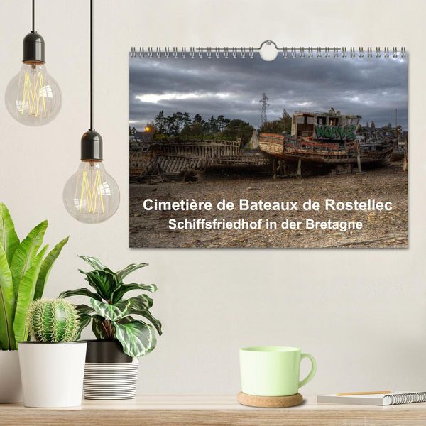 Produktbild: Cimeti&egrave;re de Bateaux de Rostellec (Wandkalender 2026 DIN A4 quer), CALVENDO Monatskalender