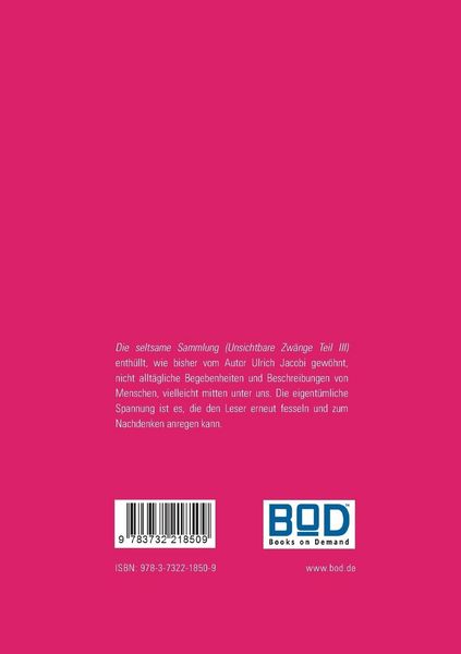 Produktbild: Die seltsame Sammlung und andere Kurzgeschichten